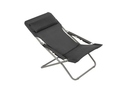 Lafuma Mobilier Liegestuhl Transabed Dark Grey